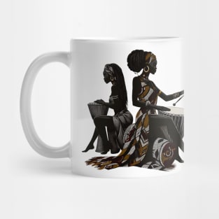 Afrocentric Women Drums Mug